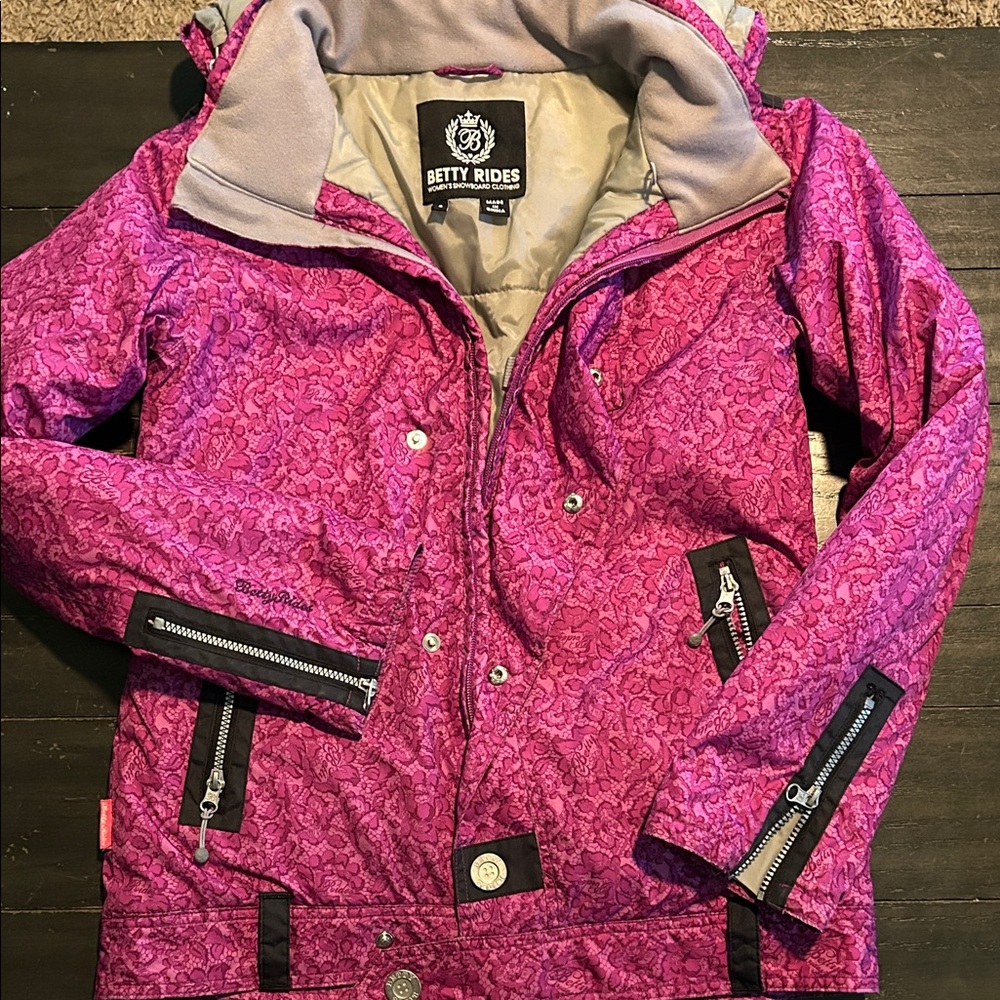 Betty Rides Women's Purple Ski Jacket